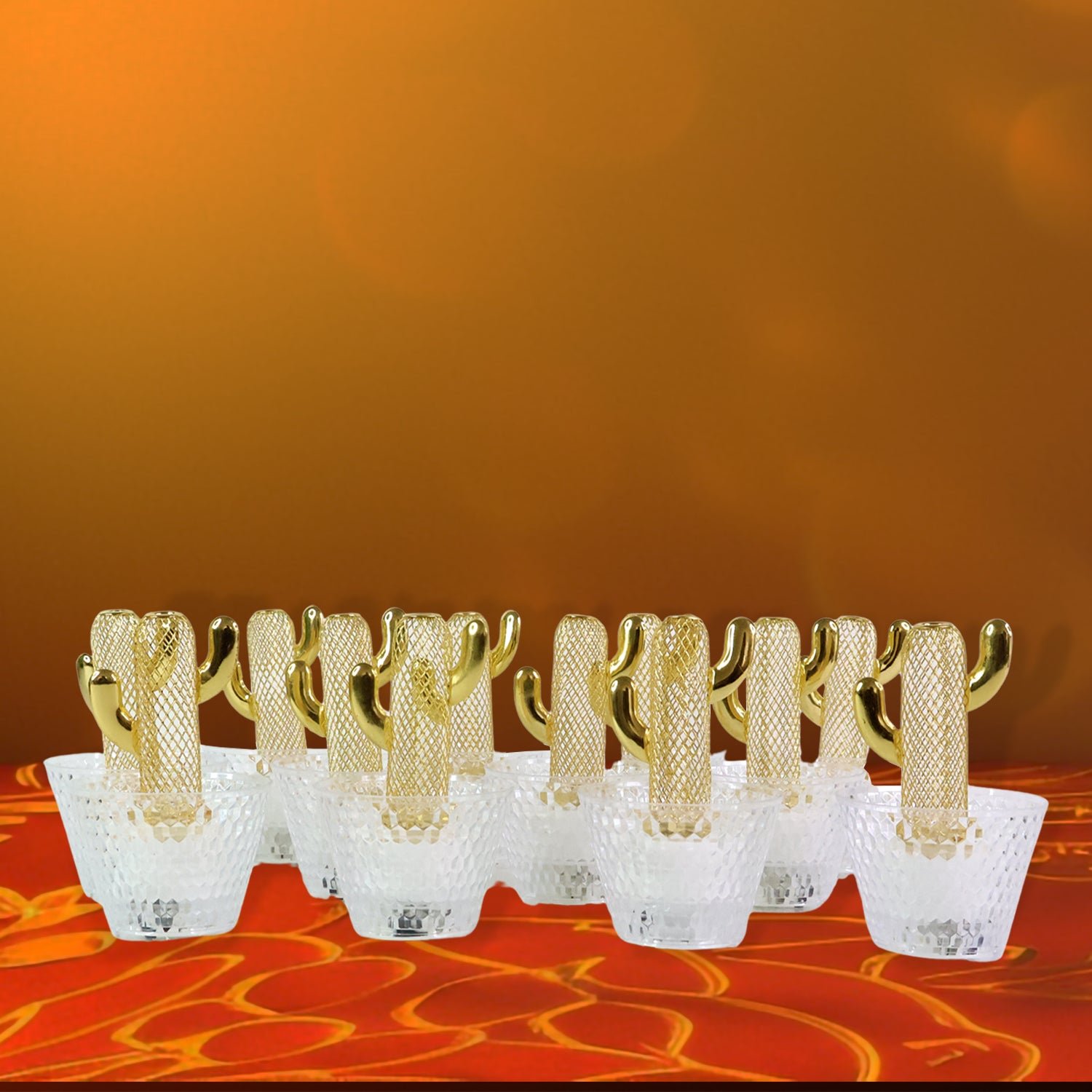 Cactus LED Tealight Candles – Unique Flameless Decorative Set