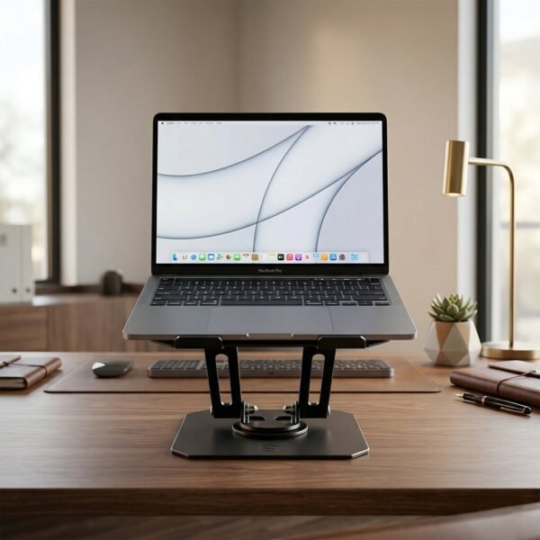 Premium Adjustable Foldable Metal Tablet Stand – 360° Rotating & Ergonomic