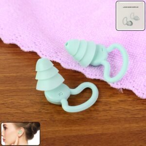 Silicone Noise Reduction Earplugs – Comfortable Triple-Layer Design