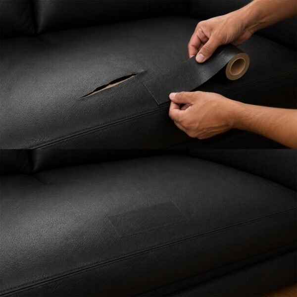 Self Adhesive Leather Repair Patch Tape 3 x 60 Inch for Sofa Car Seat (1 Pc)