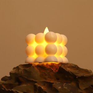 LED Bubble Candles – Set of 6 Flameless Decorative Lights