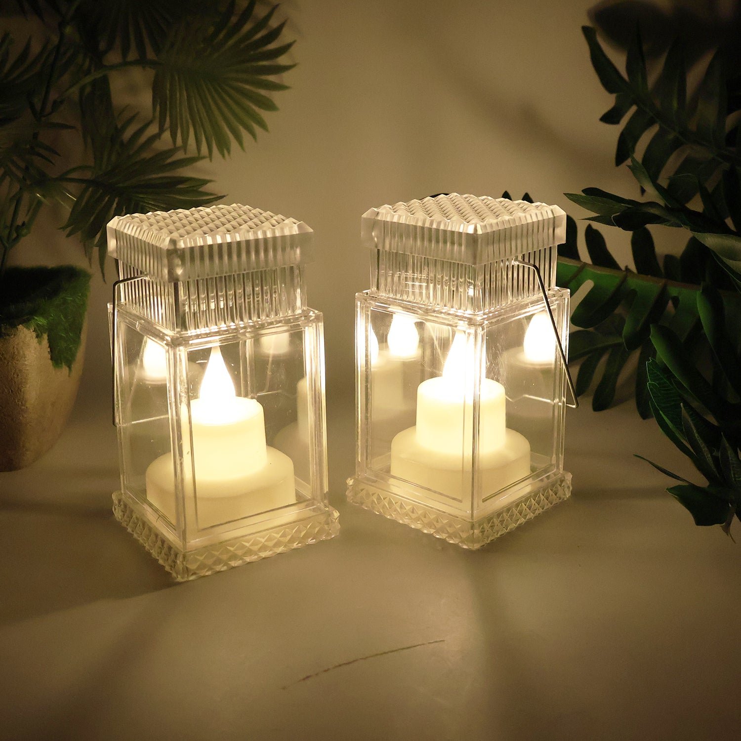 LED Flameless Lantern Candles – Safe Warm Glow Set of 4