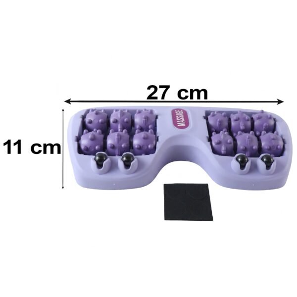 Leg-Massager-6.jpg Manual Plastic Roller Foot Massager with Acupressure Nodes for Both Feet (1 Pc)