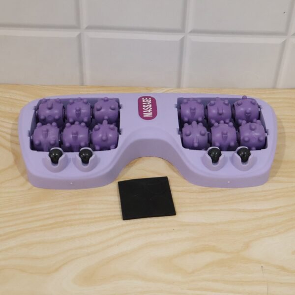 Leg-Massager-8.jpg Manual Plastic Roller Foot Massager with Acupressure Nodes for Both Feet (1 Pc)