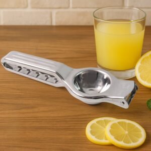 Stainless Steel Lemon Squeezer – 2-in-1 Juicer with Bottle Opener