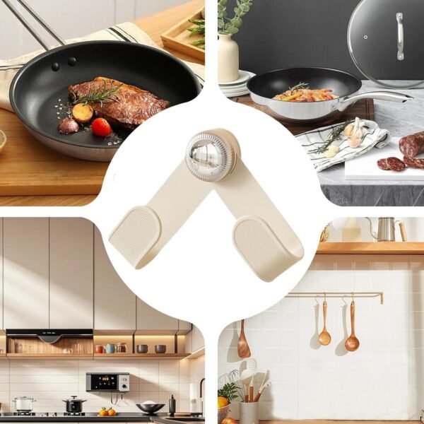 Adjustable Kitchen Pot Lid Holder – Space-Saving & Heat Resistant
