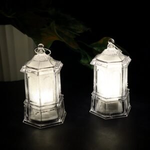 LED Hanging Lantern Decorative Flameless Candle Set – Safe Warm Glow