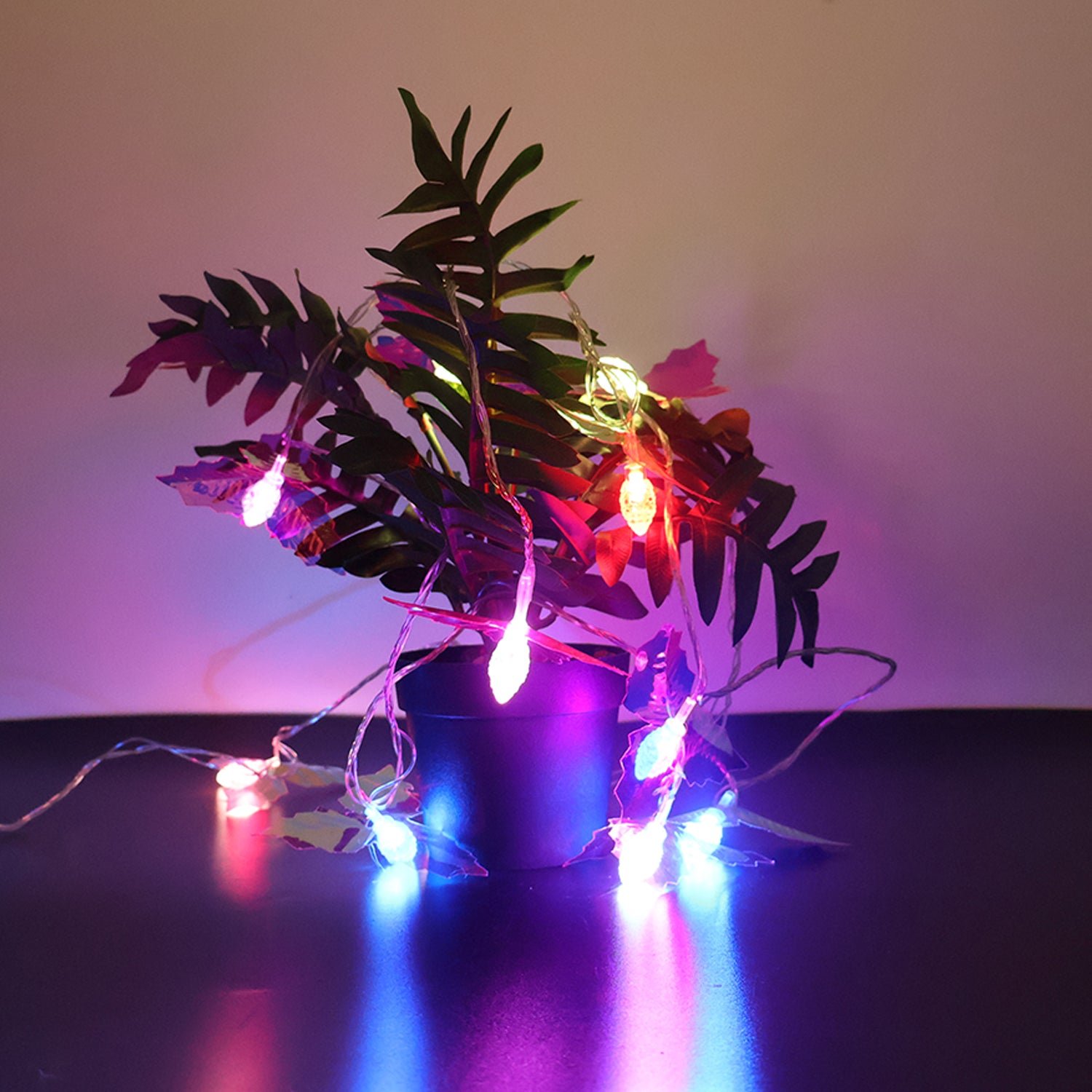 LED Leaf String Lights – 4 Meter Multicolor Decorative Lighting