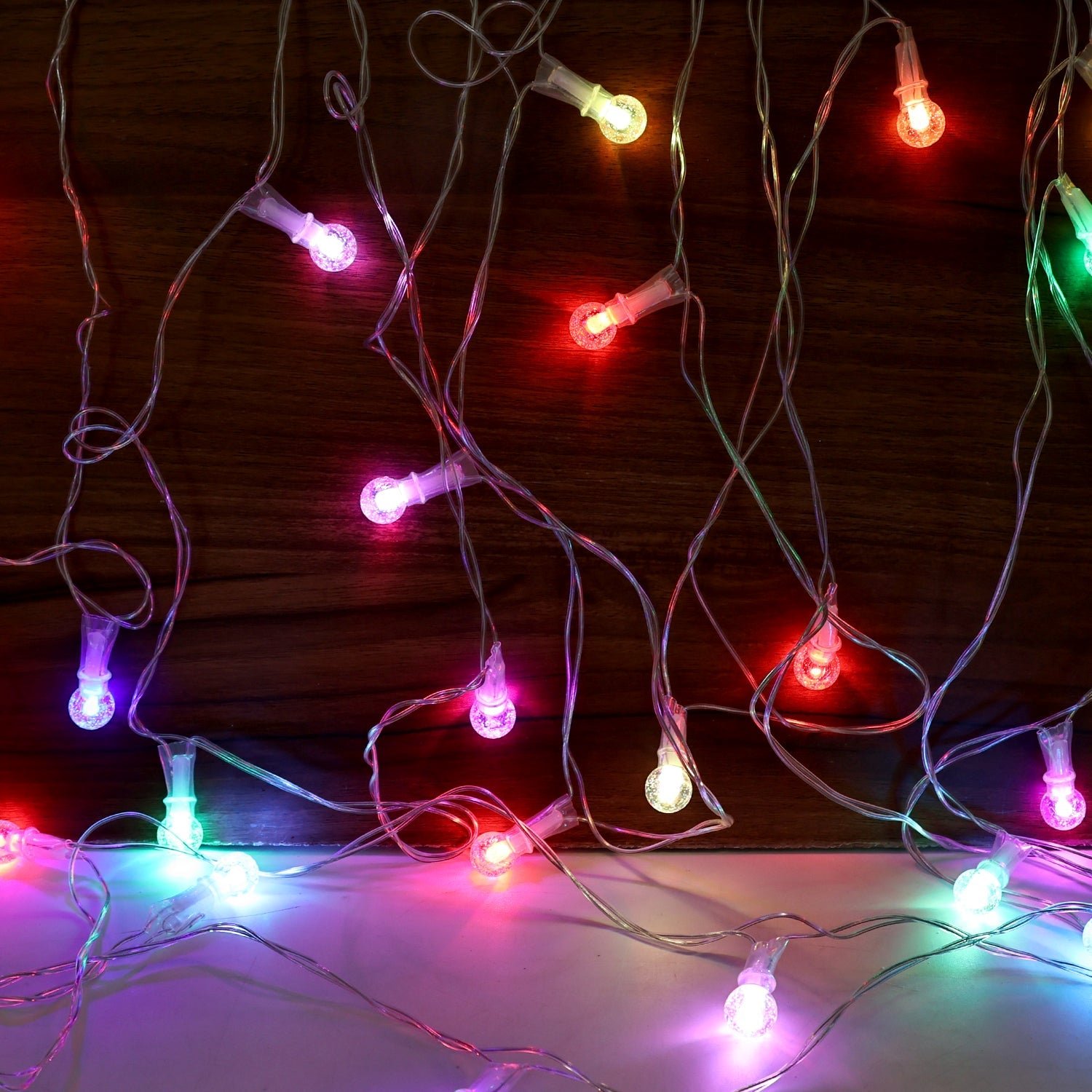 LED Decorative String Lights – 8 Meter Multicolor Bubble Balls