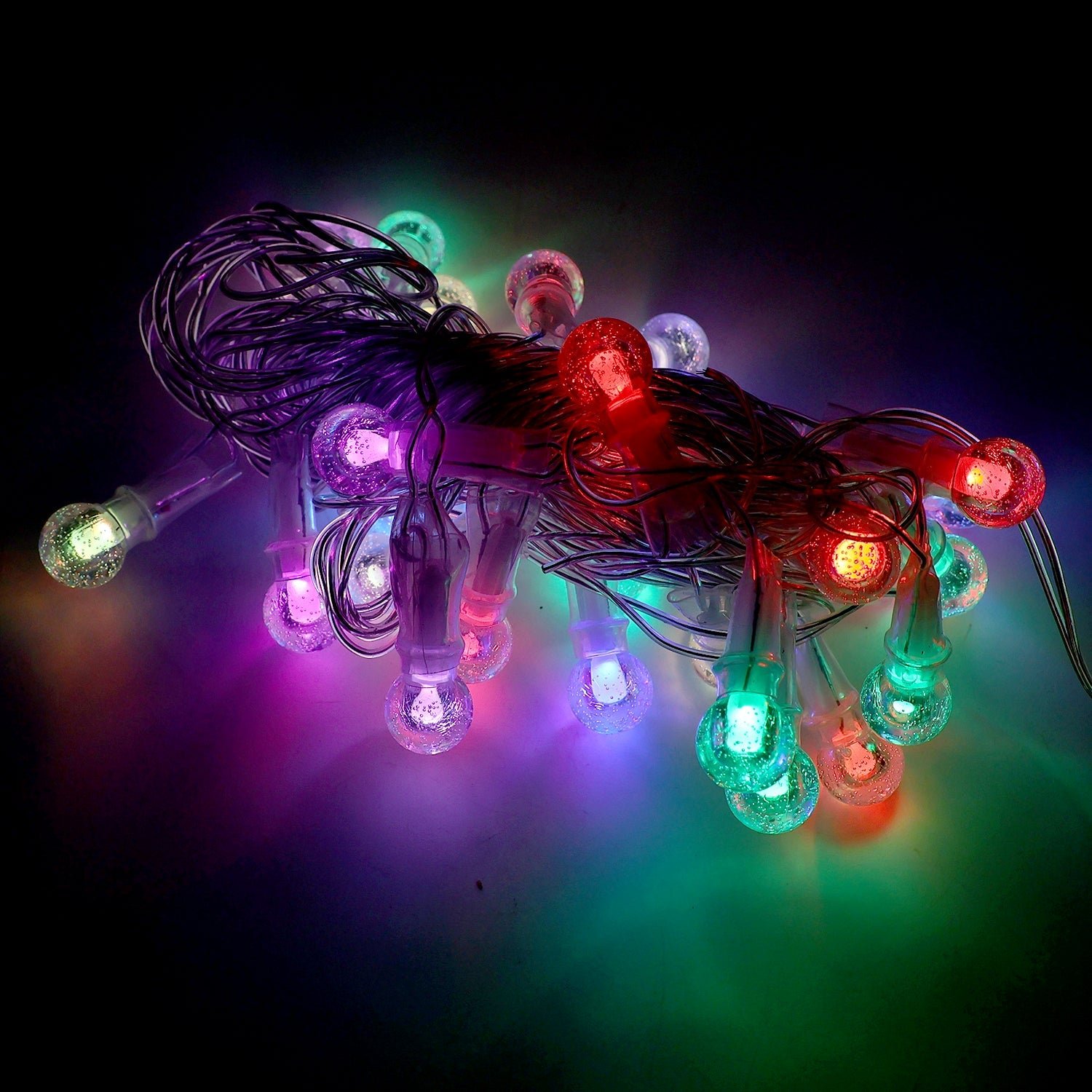 LED Decorative String Lights – 8 Meter Multicolor Bubble Balls