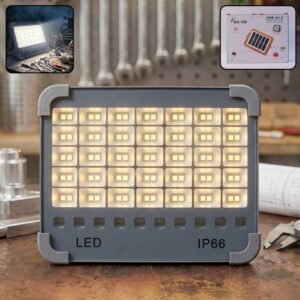 Solar USB Rechargeable LED Flood Light – Waterproof & Portable
