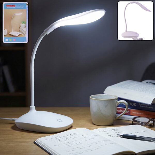 LED Desk Table Lamp Flexible Touch Dimmer Eye Care Reading Study Li...