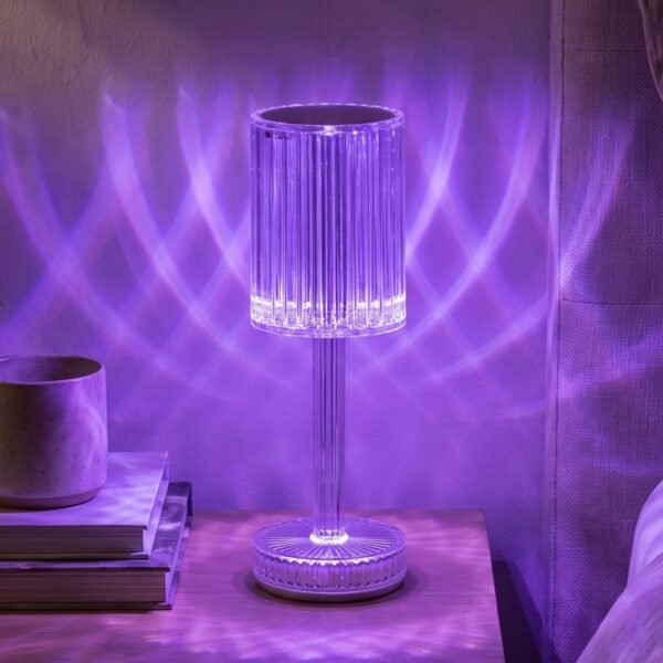 Touch Control RGB Crystal LED Table Lamp with Remote Control (1 Set)