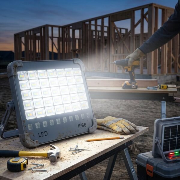 Solar USB Rechargeable LED Flood Light – Waterproof & Portable