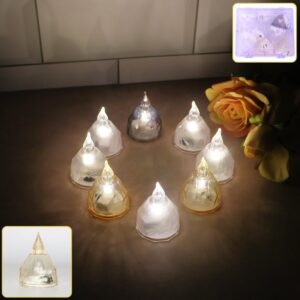 Light1-WOSKU-01_8bbca098-ddb6-4b52-9043-d3eb3296a3a1 LED Flameless Decorative Diyas – Set of 8 Crystal-Style Lights