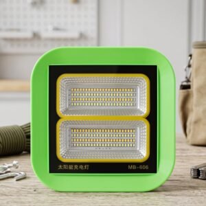 Solar Rechargeable LED Flood Light – Portable Outdoor Illumination