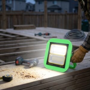 Solar Rechargeable LED Flood Light – Portable Outdoor Illumination