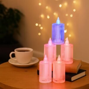 LED Flameless Candle Light Set – 6-Piece Decorative Ambient Lights