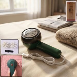 Electric USB Lint Remover – Cordless Fabric & Clothes Fuzz Shaver