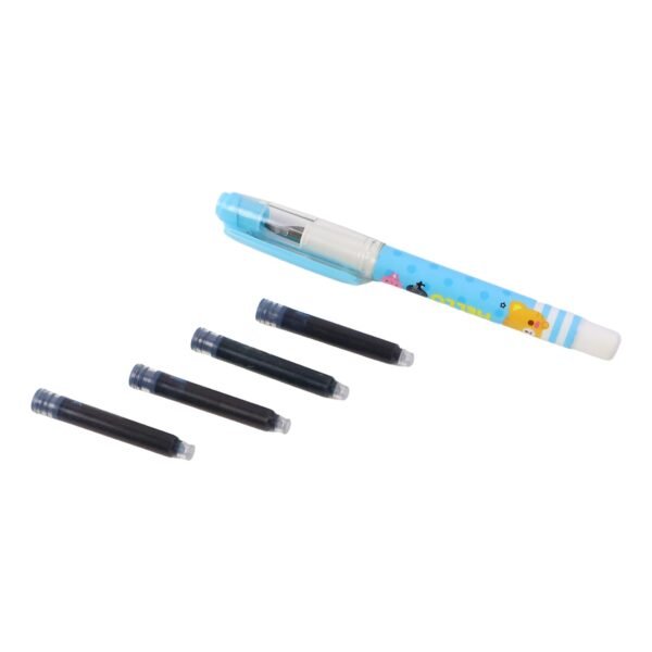 Liquid Ink Pen Set – Cute Cartoon Design with Refillable Cartridges