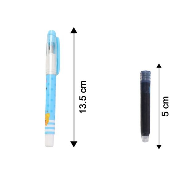 Liquid Ink Pen Set – Cute Cartoon Design with Refillable Cartridges