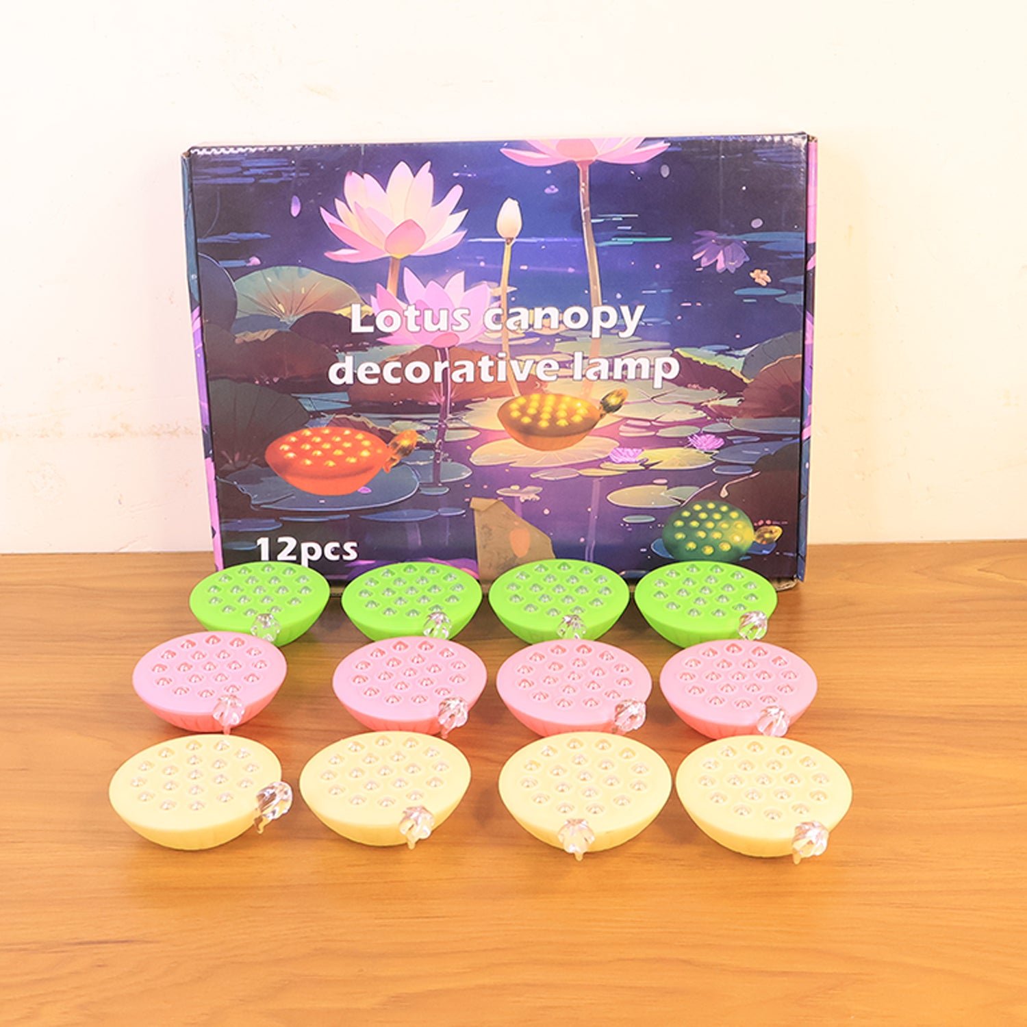 Lotus-canopy-decorative-lamp-07 Lotus Canopy LED Decorative Lamps – Set of 12 Multicolor Flameless Lights