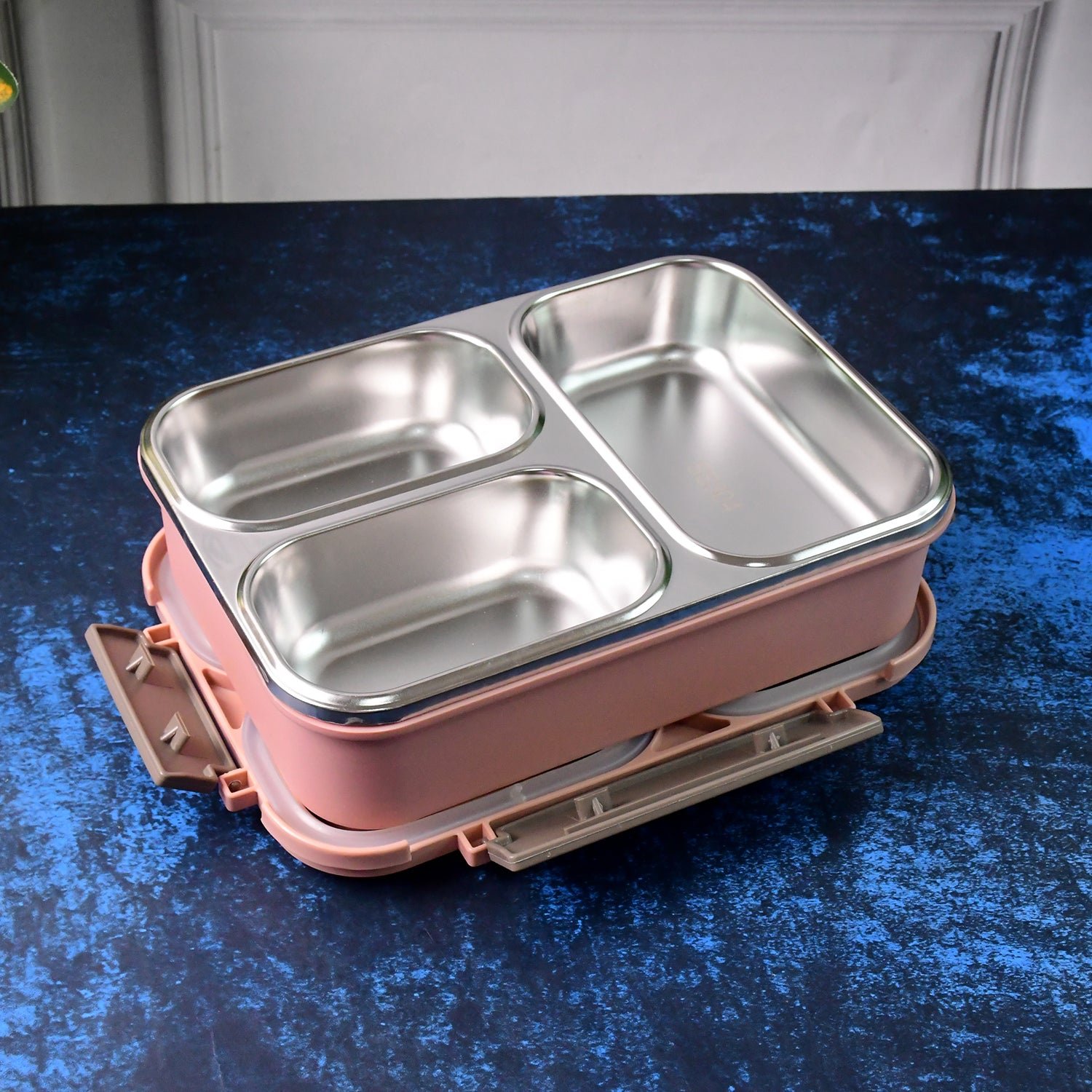 Stainless Steel Lunch Box – Premium 3-Partition Leakproof Tiffin