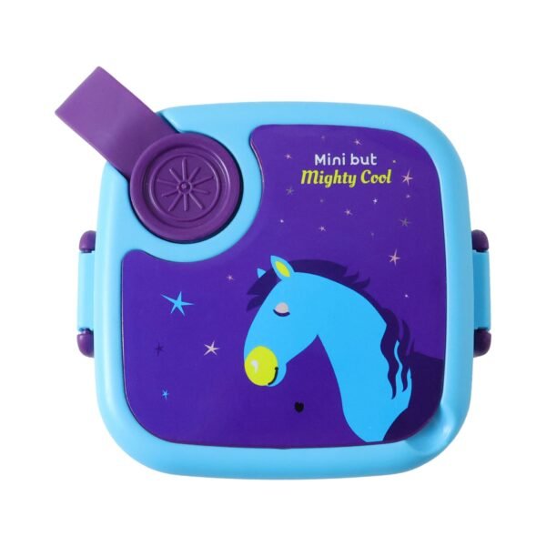 Kids Cartoon Lunch Box – Leak-Resistant Giraffe Print with Stainless Steel Tray