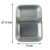 Stainless Steel Lunch Box 2 Section – Leakproof & Durable with Spoon