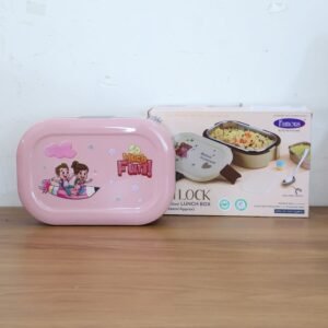 Kids Lunch Box – Stainless Steel Tray & Leak-Proof Snack Pot