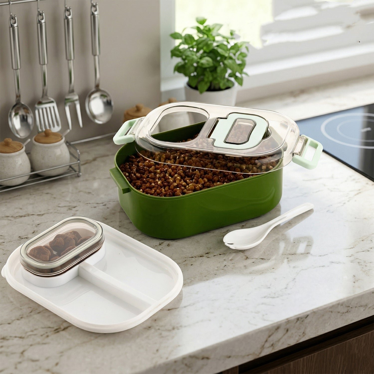 Leakproof Lunch Box Set – BPA-Free with Tumbler & Cutlery