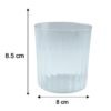 Glass Drinking Set – Durable 6-piece 300ml Ribbed Tumblers