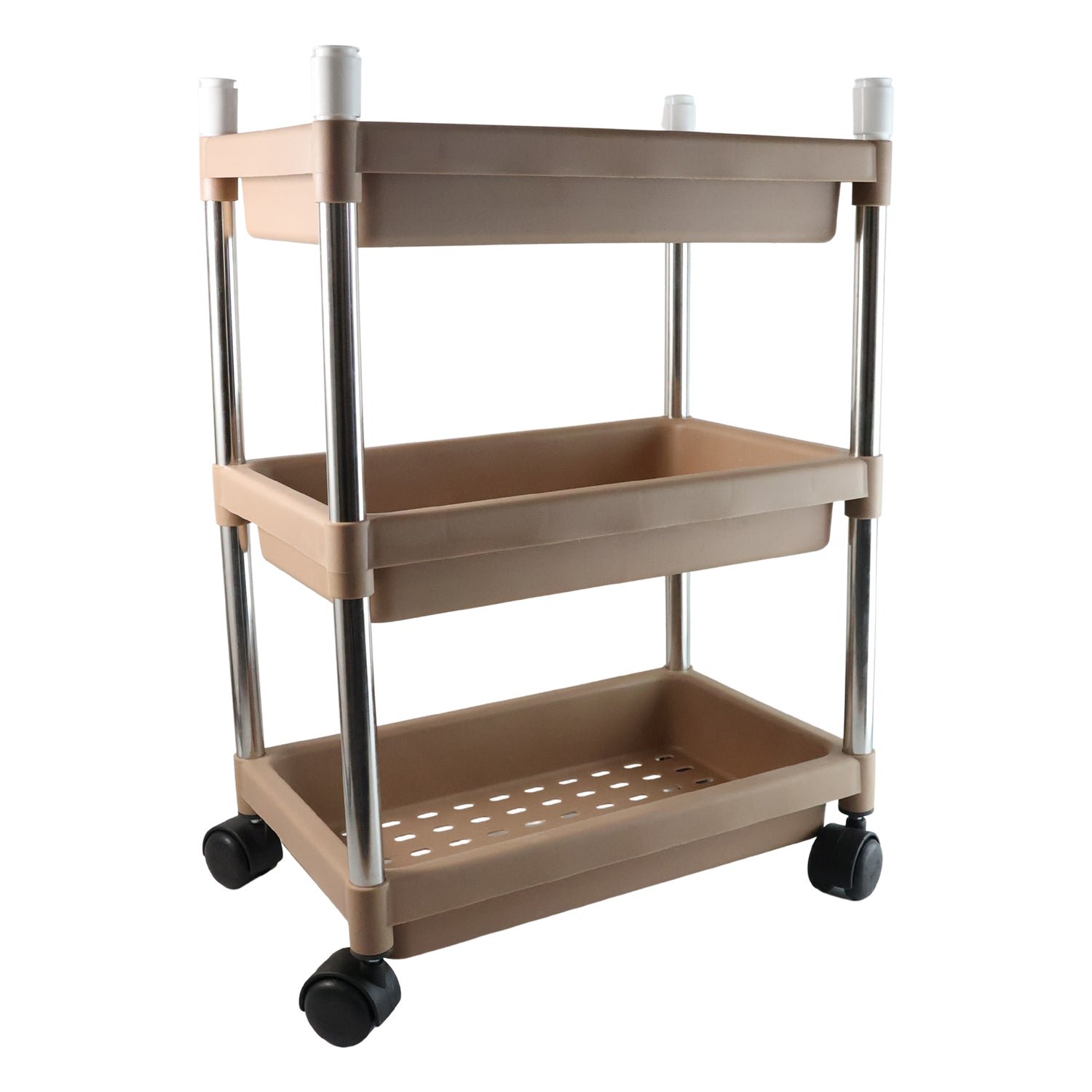 3-Layer Storage Trolley – Portable, Rolling & Durable Organizer