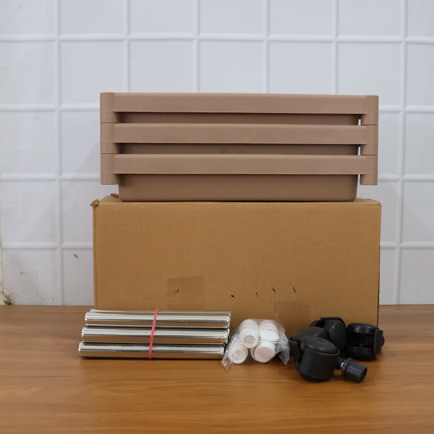 3-Layer Storage Trolley – Portable, Rolling & Durable Organizer