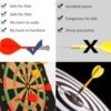 Magnetic Roll-Up Dartboard – Safe, Portable 12-Inch Set