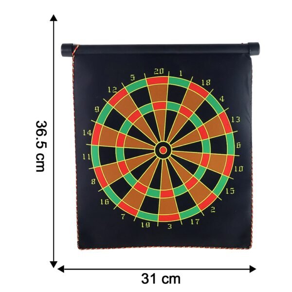 Magnetic Roll-Up Dartboard – Safe, Portable 12-Inch Set