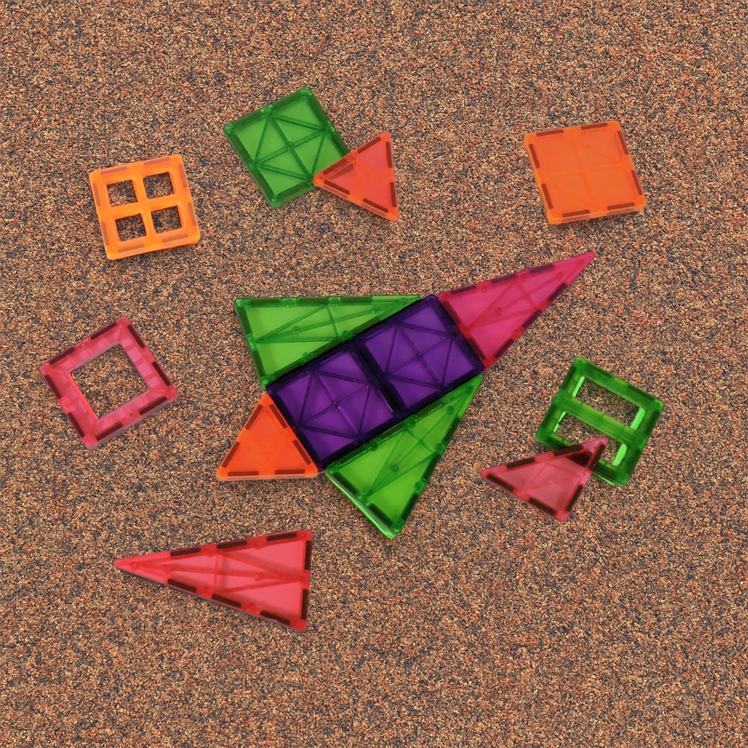Magnetic Building Tiles – 32-Piece STEM Learning Toy Set