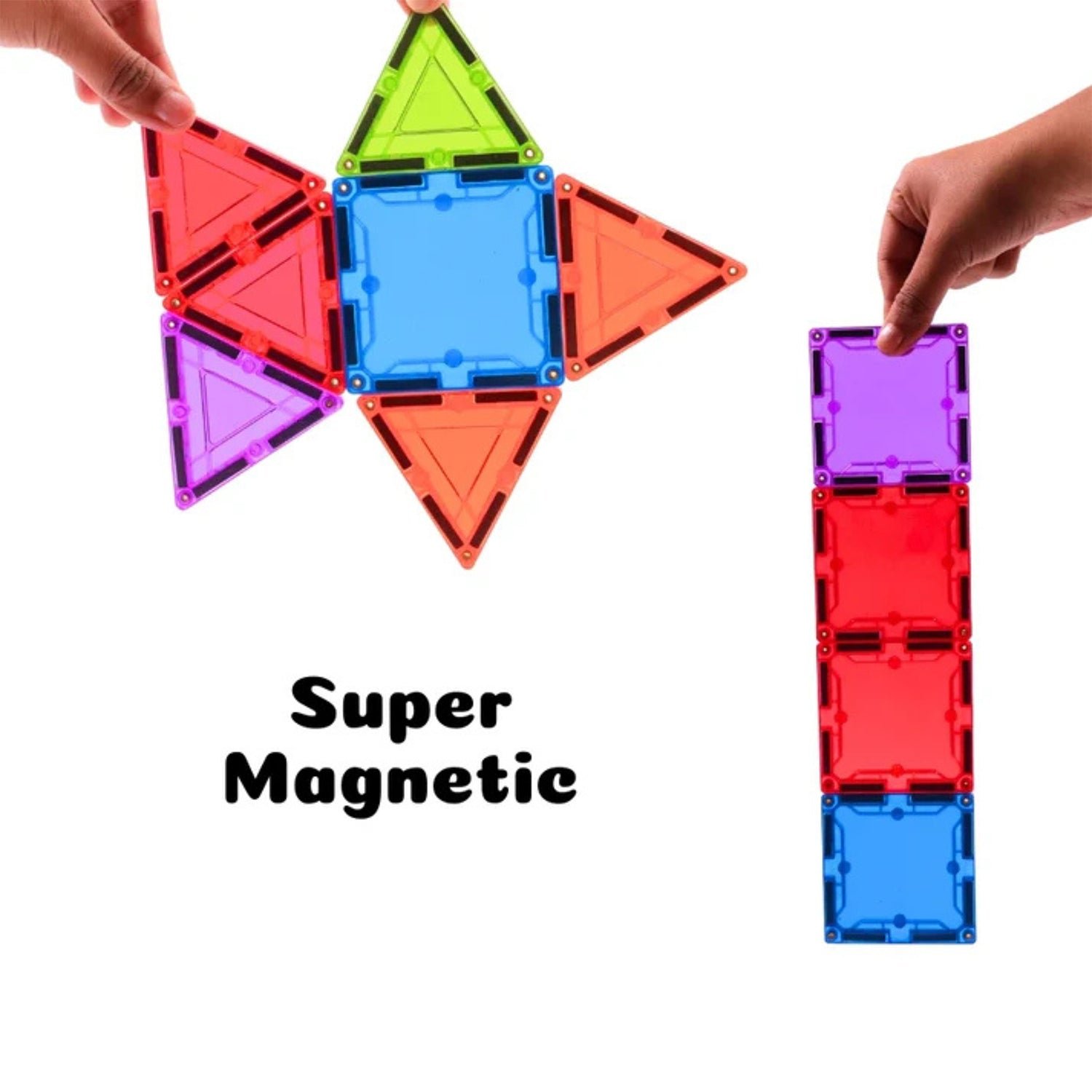Magnetic Building Tiles – 32-Piece STEM Learning Toy Set