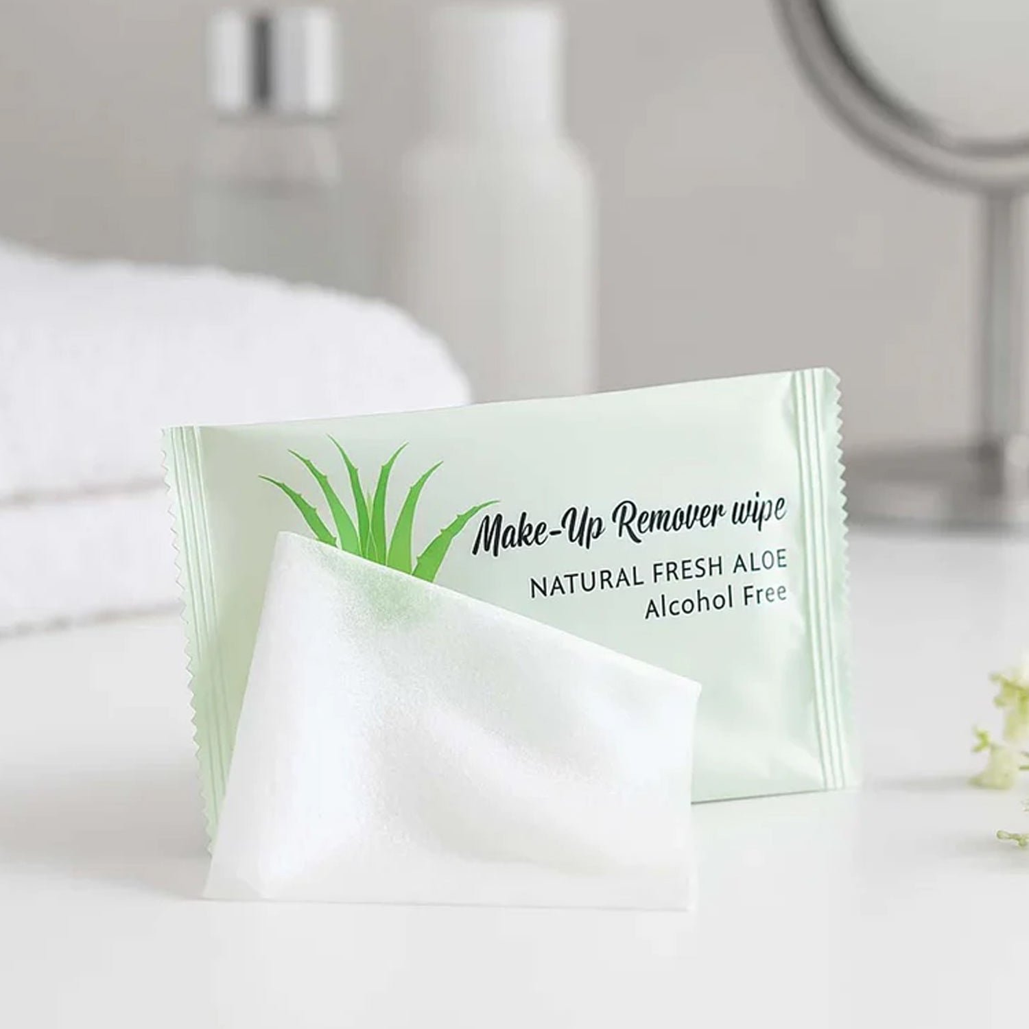 Makeup Remover Wipes – Alcohol-Free Aloe Cleansing Towelettes Pack
