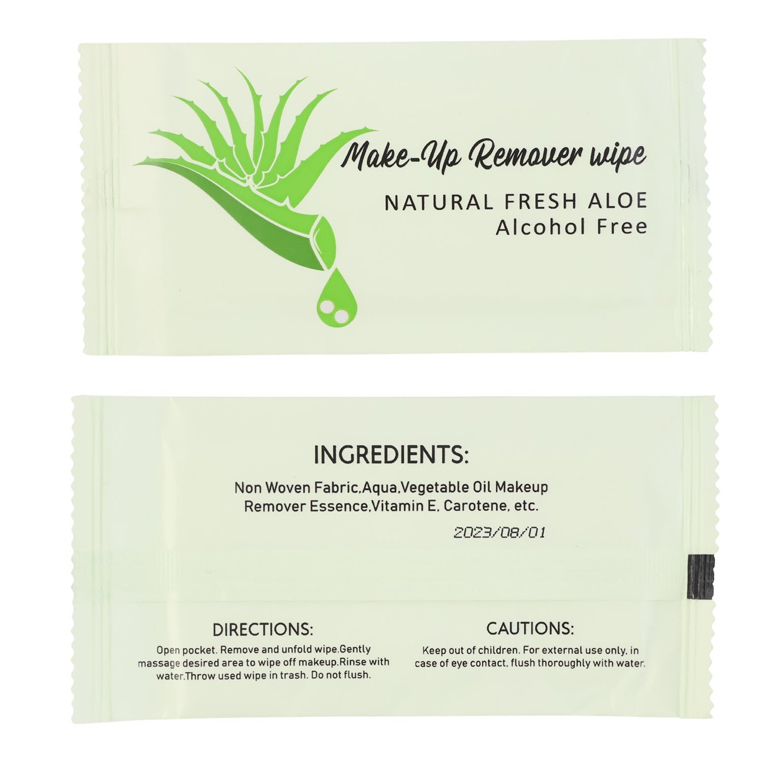 Makeup Remover Wipes – Alcohol-Free Aloe Cleansing Towelettes Pack