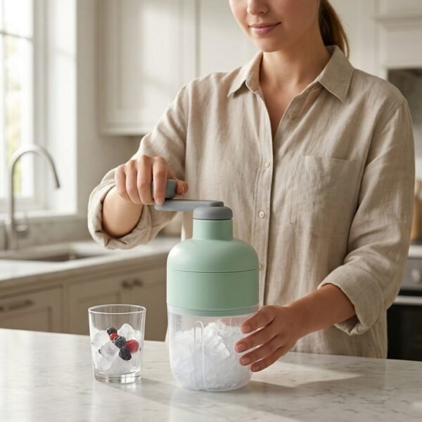 Manual Ice Crusher – Effortless Shaving with Hand Crank Design