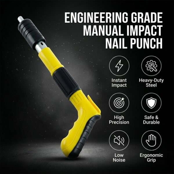 Manual Wall Fastening Nail Gun Tool for Wood Concrete with nails (1 Set)