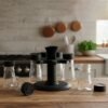Revolving Plastic Spice Rack – 8 Jars with Rotating Stand