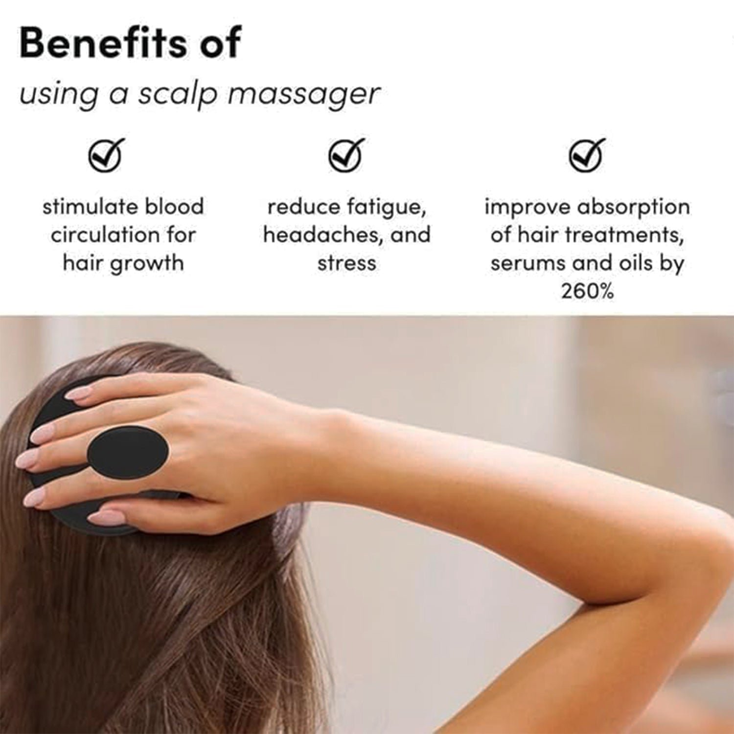 Scalp Massager Shampoo Brush – Soft Silicone Bristles for Gentle Care
