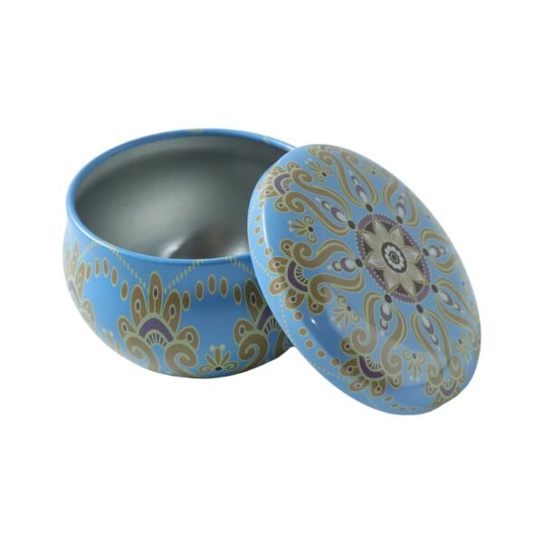 Mandala Metal Candle Container – Reusable & Vibrant Decor