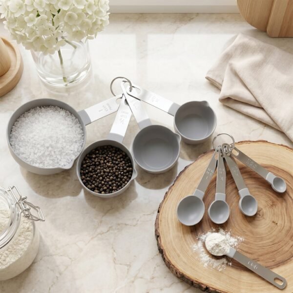 Plastic Measuring Cups and Spoons Set – Accurate Kitchen Tools