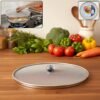 Stainless Steel Food Net Cover – 8 Inch Fine Mesh Splatter Guard