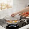 Stainless Steel Food Net Cover – 8 Inch Fine Mesh Splatter Guard