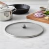 Stainless Steel Food Net Cover – 8 Inch Fine Mesh Splatter Guard