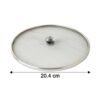 Stainless Steel Food Net Cover – 8 Inch Fine Mesh Splatter Guard